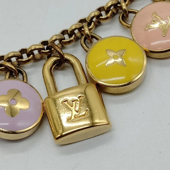 Louis Vuitton Key Ring Gold Pinks 600-060225 - Picture 7 of 10